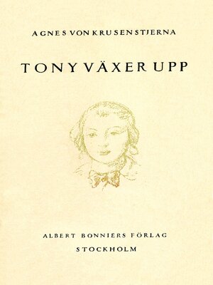 cover image of Tony växer upp